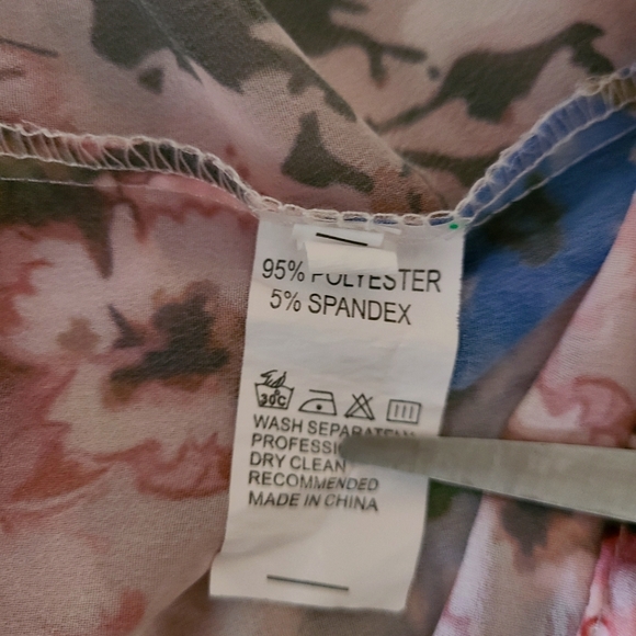 FEITONG OPEN LAPEL FLORAL KIMONO CARDIGAN.. - Picture 5 of 5